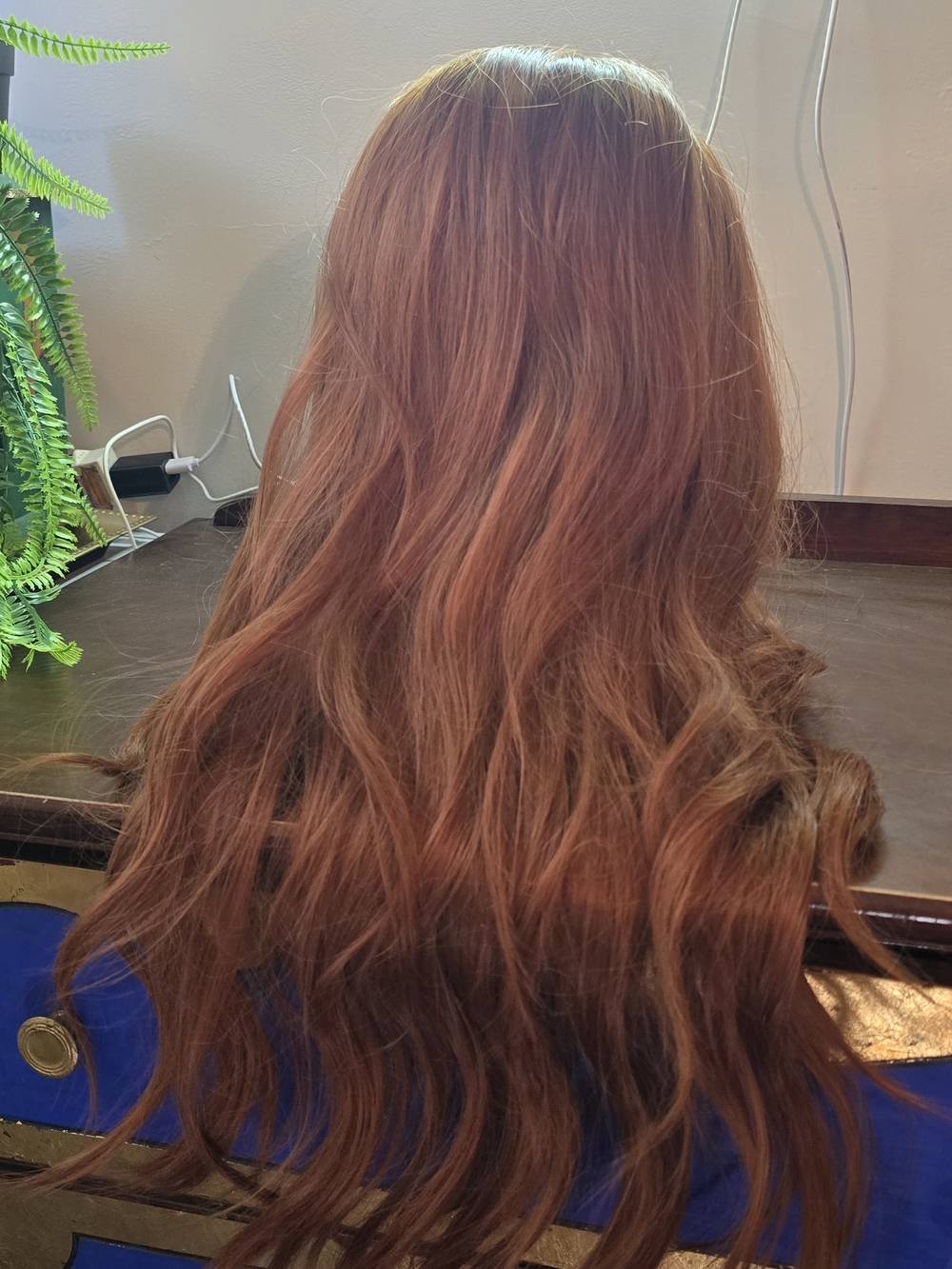 Natural Copper Red Womens Wig